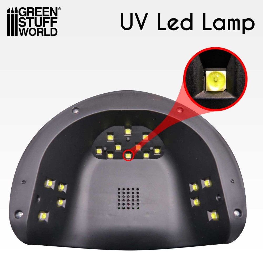 UV LED lámpa részlete felülről